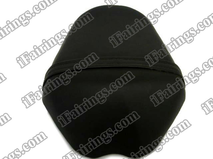 Black rear pillion passenger seat for 2009 2010 2011 2012 Suzuki GSXR 1000. it is made of synthetic Leather, high-density foam, high quality ABS plastic and comes with all the mounting brackets.