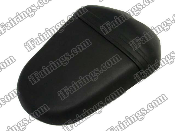 Black rear pillion passenger seat for 2009 2010 2011 2012 Suzuki GSXR 1000. it is made of synthetic Leather, high-density foam, high quality ABS plastic and comes with all the mounting brackets.