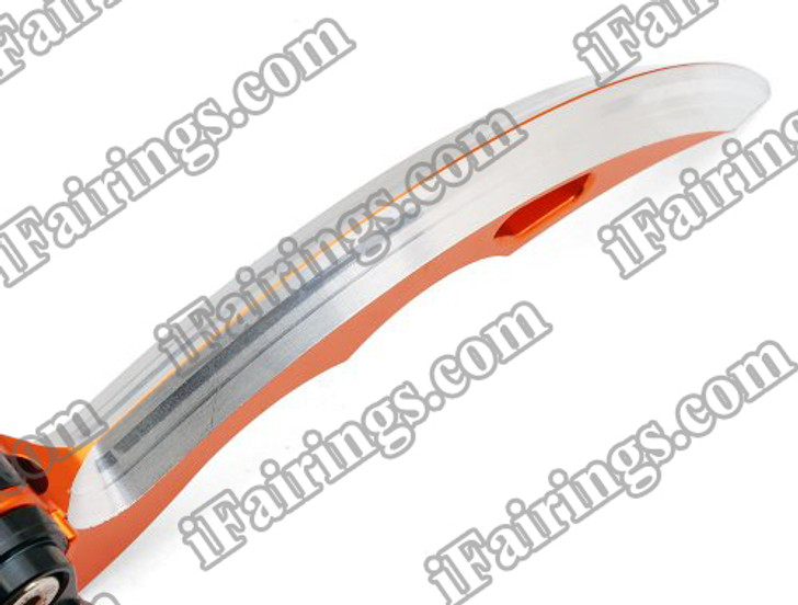 Orange CNC blade brake & clutch levers for Honda CBR600RR 2005 2006(F-29/Y-688H). Our levers are designed as a direct 
replacement of the stock levers but more benefit over the stock ones