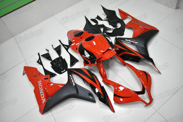 Honda CBR600RR 2007 2008 factory color red and black fairings and body kits