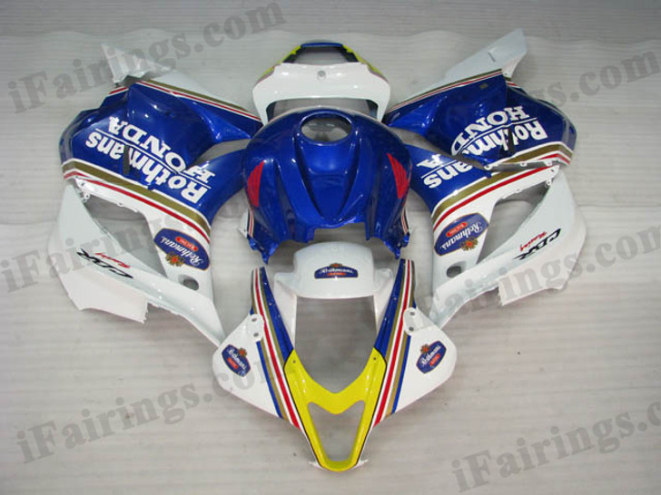 Rothmans graphic fairings for 2009 to 2012 Honda CBR600RR, Honda CBR600RR Rothmans fairings.