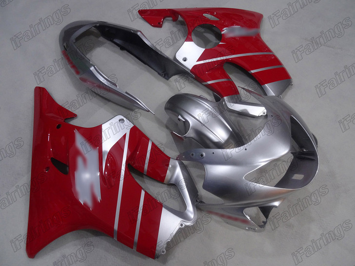 1999 2000 Honda CBR600F4 original body kit silver and red