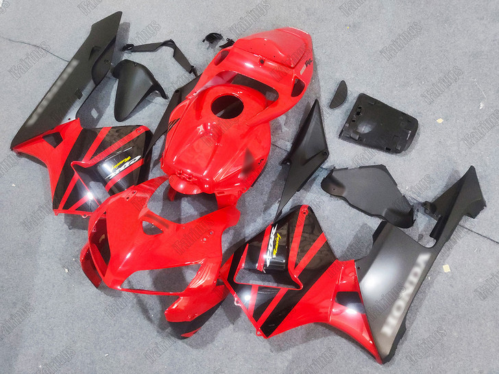2005 2006 Honda CBR600RR factory fairing red and black.