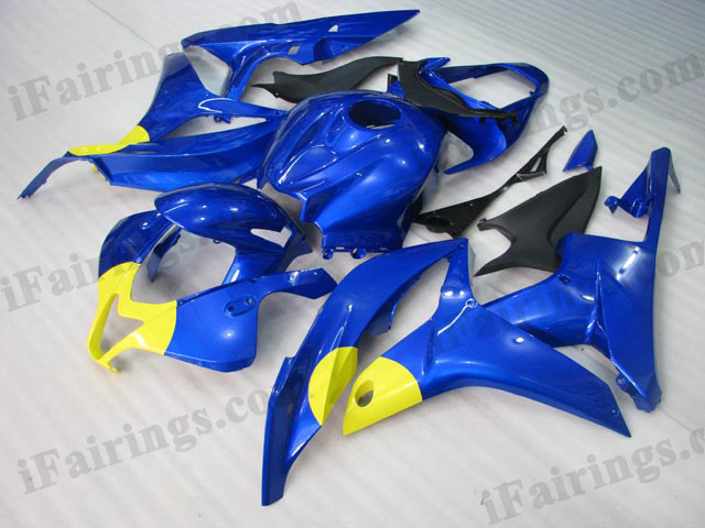 2007 2008 CBR600RR Blue/Yellow Spot Fairing Kit | Ready to Install & Guaranteed Fit