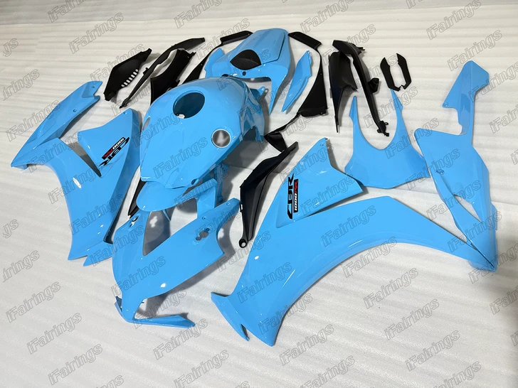 Aftermarket fairing for Honda CBR1000RR 2012 to 2016 light blue color.