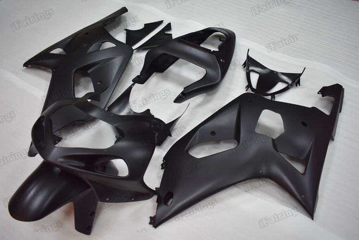 Gixxer 2001 2002 2003 Suzuki GSXR600 GSXR750 matte black fairing kit