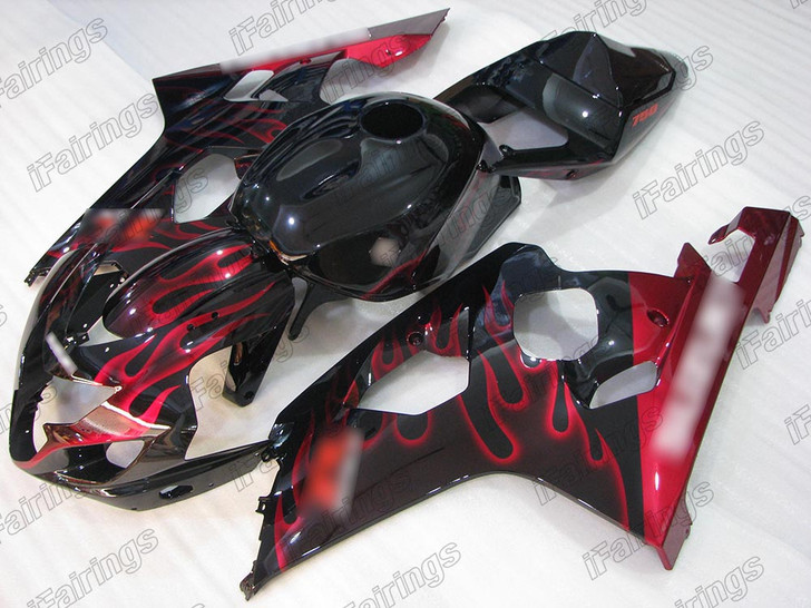 2004 2005 Suzuki GSXR 600/750 red flame fairing