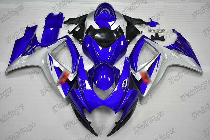 2006 2007 Suzuki GSXR 600/750 blue and silver body kit