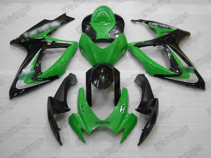 2006 2007 Suzuki GSXR 600/750 green and black fairing