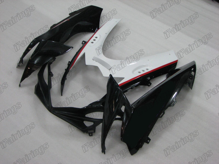 Suzuki GSXR600 GSXR750 front upper fairing white and black