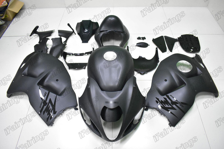1999 to 2007 Suzuki Hayabusa GSX1300R OEM Fairing in matte black gloss black graphic
