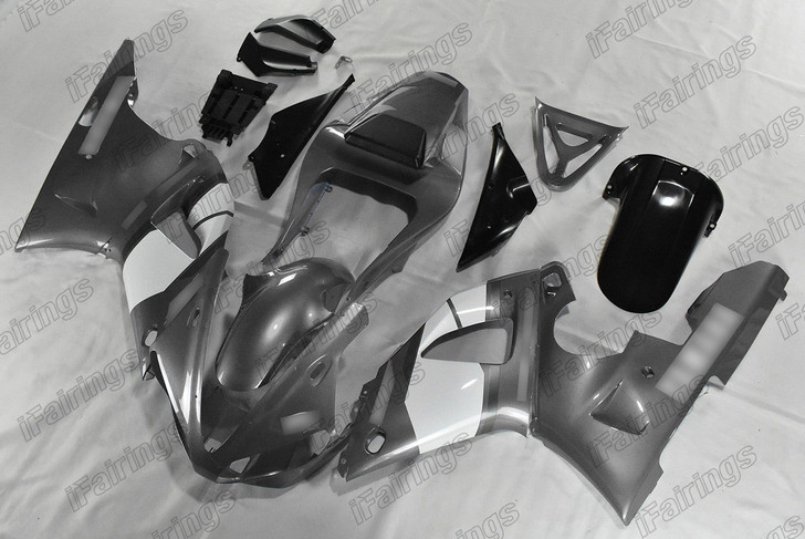 2000 2001 Yamaha YZF-R1 metallic gray fairings and body kit