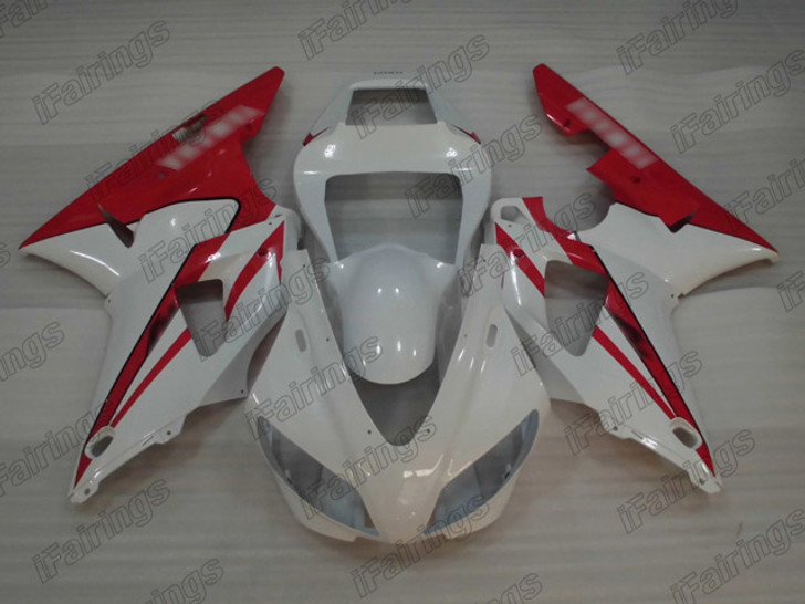 1998 1999 Yamaha YZF-R1 white and red fairings