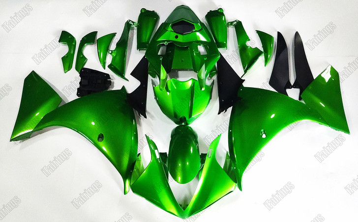 2009 2010 2011 Yamaha YZF R1 candy apple green bodywork