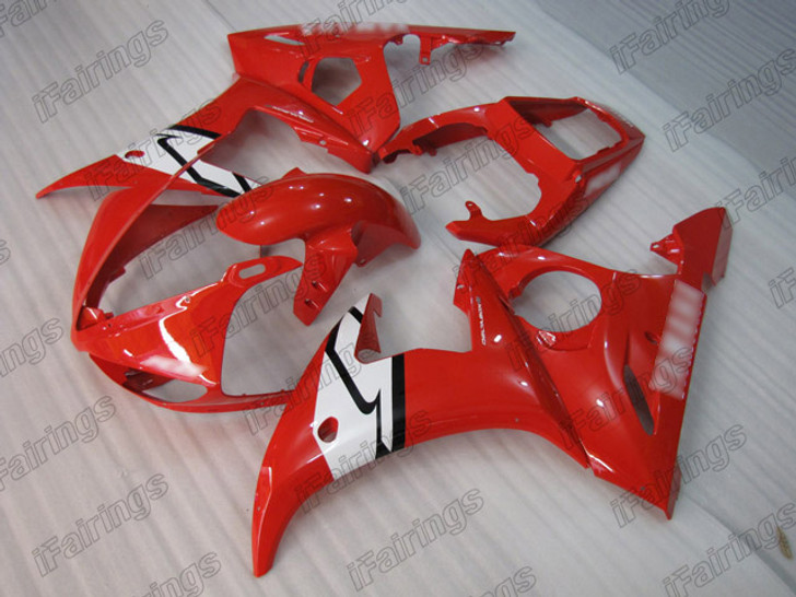 2003 2004 2005 Yamaha YZF-R6 red fairings