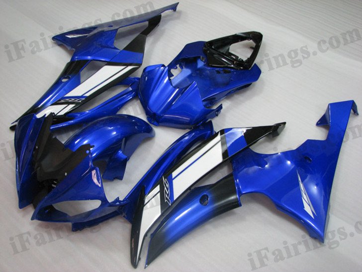 OEM quality fairings and body kits for 2008 2009 2010 2011 2012 2013 Yamaha YZF-R6 with blue color scheme/graphics, these fairing kits are oem quality, fast shipping and easy installtion. More factory color-matched fairings for YZF-R6 2008 2009 2010 2011 2012 2013, team race replica fairings and custom fairing sets for Yamaha YZF-R6 2008 2009 2010 2011 2012 2013, please browse iFairings.com.