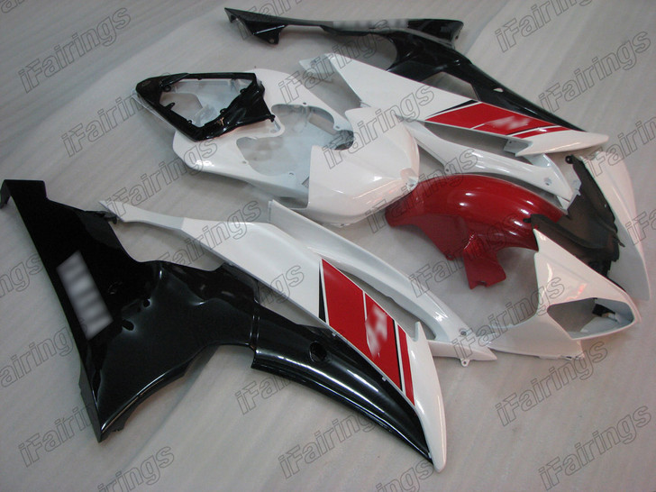 2008 to 2016 Yamaha YZF-R6 custom bodywork red white and black
