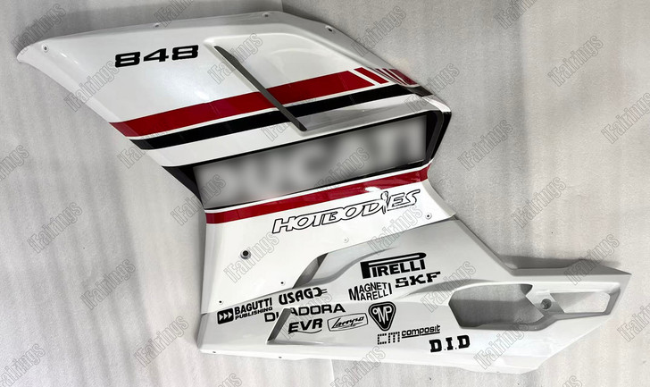 Ducati 848EVO/1098/1198 matte white panels