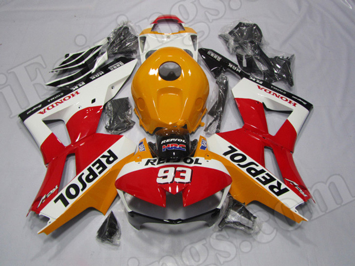 Honda Repsol Edition Fairing Kit for 2013 2014 2015 2016 Honda CBR600RR, Honda OEM replacement fairing in repsol graphics.