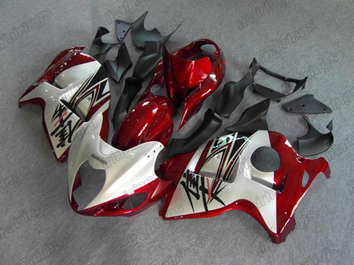 1999 to 2007 Suzuki Hayabusa GSX1300R white and red fairing