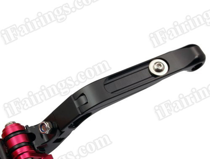 Black CNC adjustable folding and extendable levers for Honda CBR1000RR FireBlade 2008 2009 2010 2011 (F-33/Y-688H). Our levers are designed as a direct replacement of the stock levers but more benefit over the stock ones.
