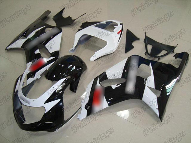 2001 2002 2003 Suzuki GSXR 600/750 white and black fairing