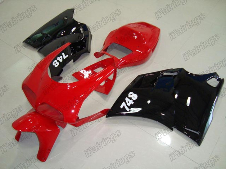 Ducati 748 916 996 998 custom fairing red and black