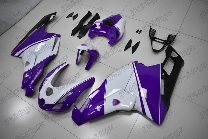 2003 2004 Ducati 749 999 custom fairing purple and white scheme