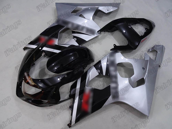 2004 2005 Suzuki GSXR 600/750 black and silver fairing