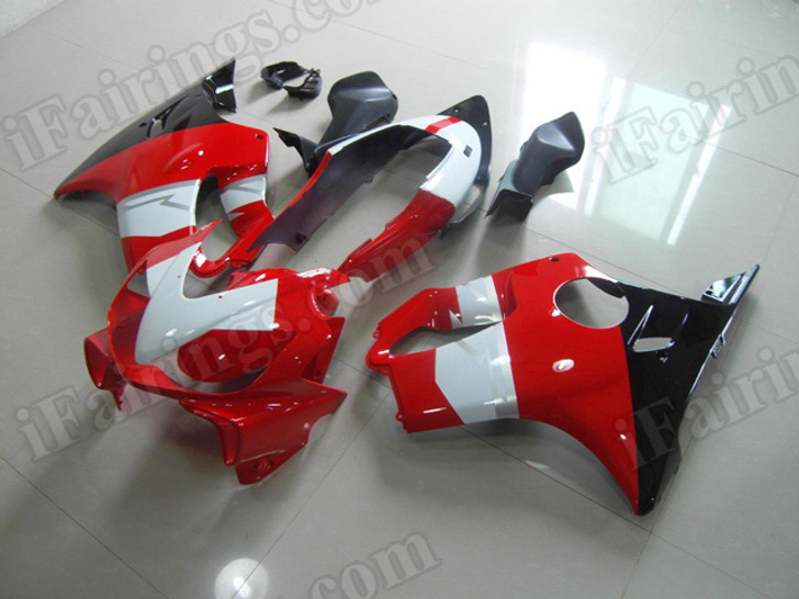 aftermarket fairings and bodywork for Honda CBR600 F4i 2004 2005 2006 2007, this motorcycle fairings are replacement plastic with various graphics,  they are top quality and oem fairing quality comparable. All the bodywork panels are pre-drilled and 100% precise fit factory bike.