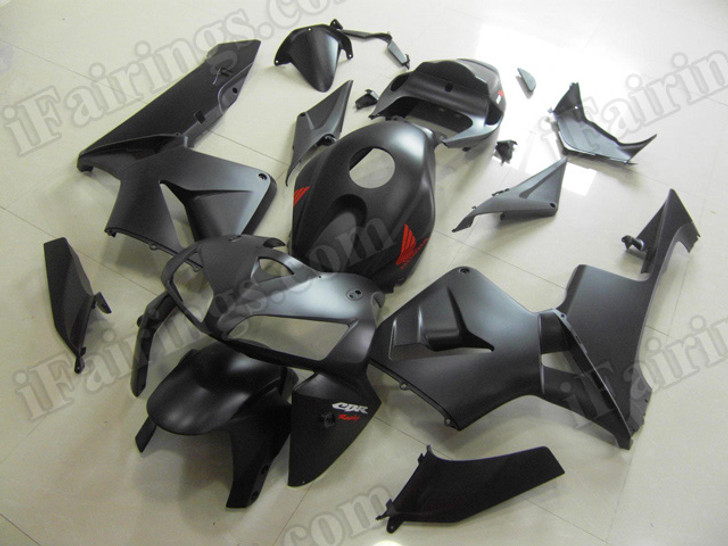 aftermarket fairings and bodywork for Honda CBR600RR 2005 2006, this motorcycle fairings are replacement plastic with various graphics,  they are top quality and oem fairing quality comparable. All the bodywork panels are pre-drilled and 100% precise fit factory bike.
