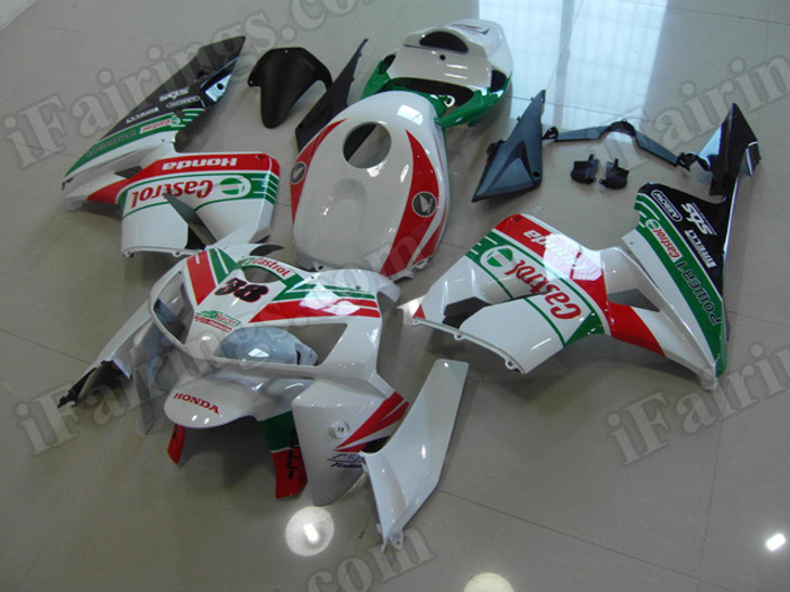 aftermarket fairings and bodywork for Honda CBR600RR 2005 2006, this motorcycle fairings are replacement plastic with various graphics,  they are top quality and oem fairing quality comparable. All the bodywork panels are pre-drilled and 100% precise fit factory bike.