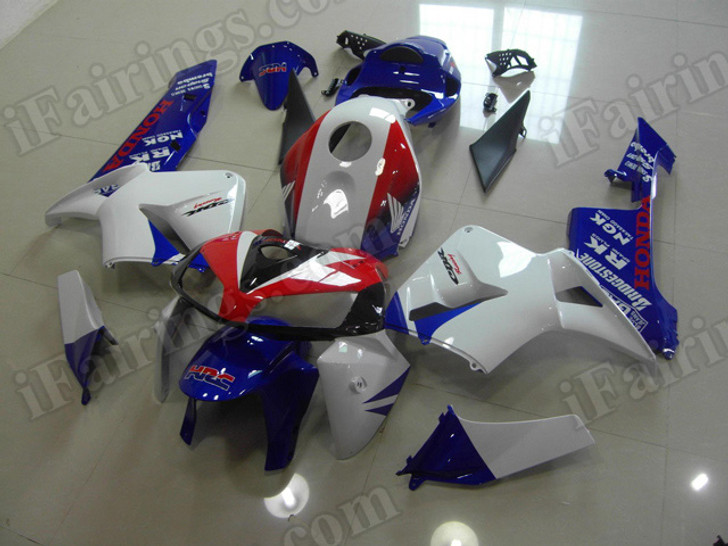 aftermarket fairings and bodywork for Honda CBR600RR 2005 2006, this motorcycle fairings are replacement plastic with various graphics,  they are top quality and oem fairing quality comparable. All the bodywork panels are pre-drilled and 100% precise fit factory bike.