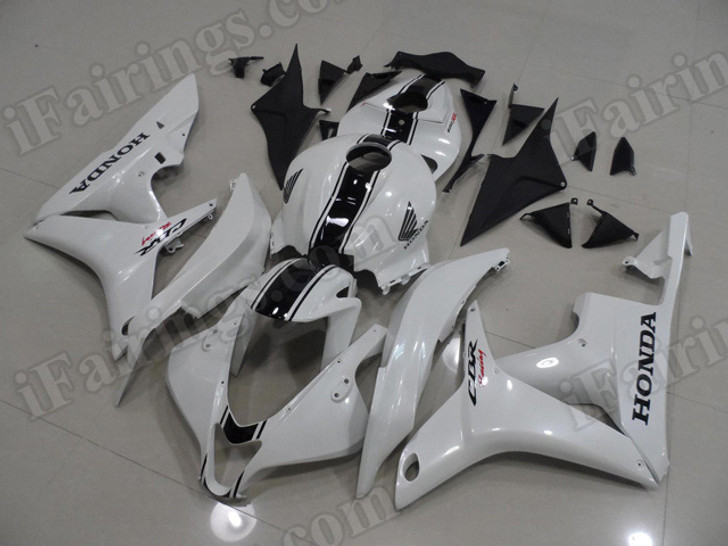 aftermarket fairings and bodywork for Honda CBR600RR 2007 2008, this motorcycle fairings are replacement plastic with various graphics,  they are top quality and oem fairing quality comparable. All the bodywork panels are pre-drilled and 100% precise fit factory bike.