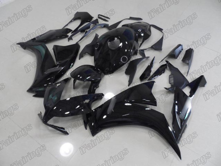 2012 2013 2014 2015 2016 Honda CBR1000RR Fireblade metallic sparkles gloss black fairing.