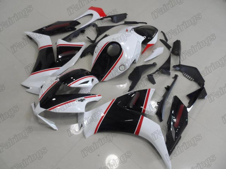 2012 2013 2014 2015 2016 CBR1000RR custom fairing white and black scheme.