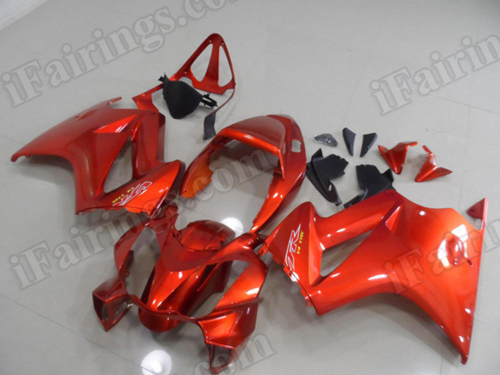 aftermarket fairings and bodywork for Honda VFR800 2002 to 2012, this motorcycle fairings are replacement plastic with various graphics,  they are top quality and oem fairing quality comparable. All the bodywork panels are pre-drilled and 100% precise fit factory bike.