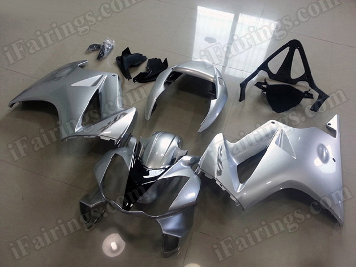 aftermarket fairings and bodywork for Honda VFR800 2002 to 2012, this motorcycle fairings are replacement plastic with various graphics,  they are top quality and oem fairing quality comparable. All the bodywork panels are pre-drilled and 100% precise fit factory bike.