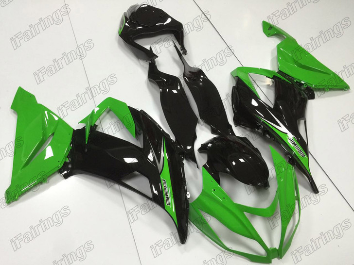 2013 2014 2015 2016 2017 2018 Kawasaki Ninja ZX6R ZX6RR factory plastic kit green and black