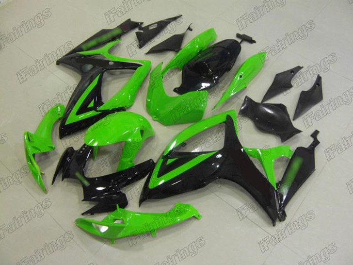 2006 2007 Suzuki GSXR 600/750 green and black bodywork