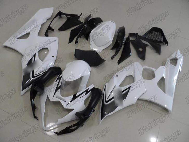 2005 2006 Suzuki GSX-R1000 white fairing kit