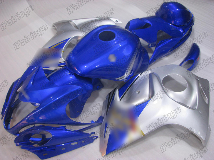 Suzuki Hayabusa GSX1300R blue and silver fairing kit