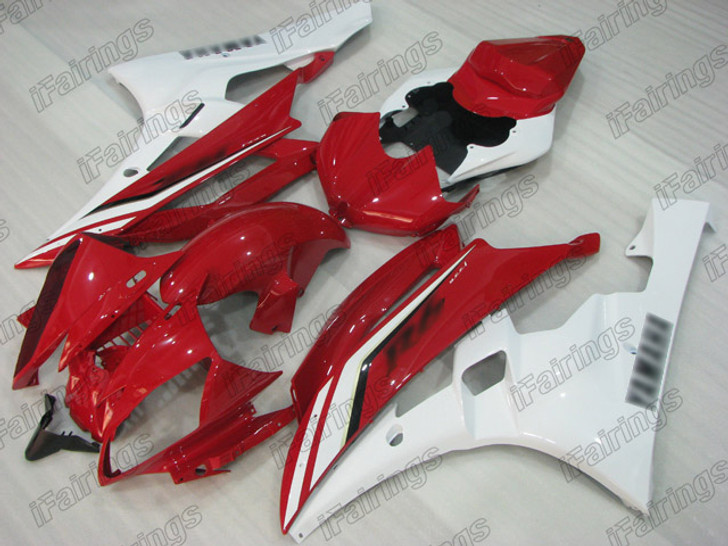 2006 2007 Yamaha YZF-R6 red and white fairing kit