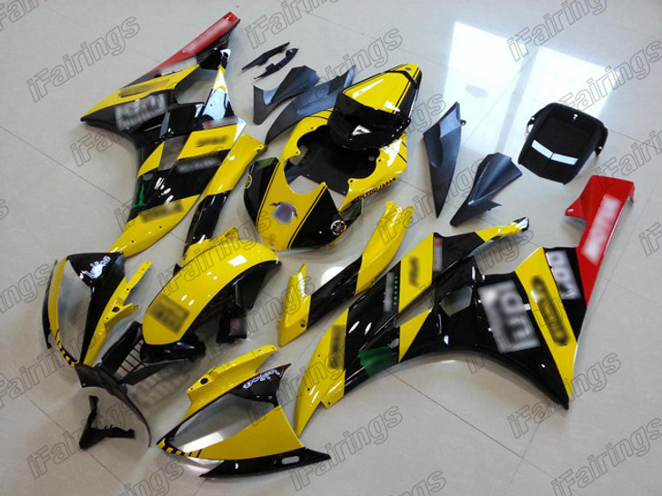 2006 2007 Yamaha YZF-R6 custom fairing yellow and black