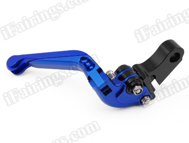 iFairings Levers are manufactured from quality CNC T-6 billet aluminum and offer effortless adjustments with 6-position adjusters that slide over ball bearings and snap securely into place. They are anodized with beautiful glossy and vibrant finish, which increases resistance to corrosion and wear. 