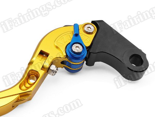 iFairings Levers are manufactured from quality CNC T-6 billet aluminum and offer effortless adjustments with 6-position adjusters that slide over ball bearings and snap securely into place. They are anodized with beautiful glossy and vibrant finish, which increases resistance to corrosion and wear. 