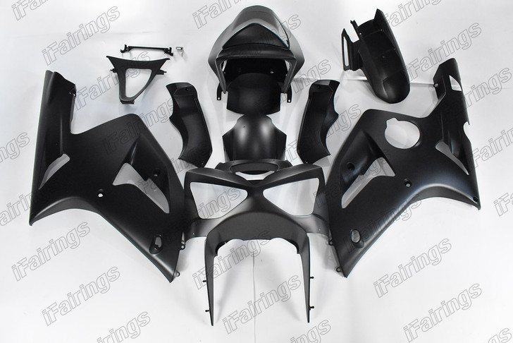 2003 2004 Kawasaki Ninja ZX-6R ZX-6RR 636 matte black bodywork