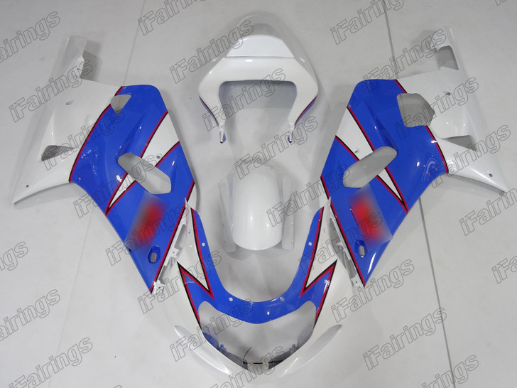 2000 2001 2002 Suzuki GSXR1000 K1 K2 custom bodywork blue and white