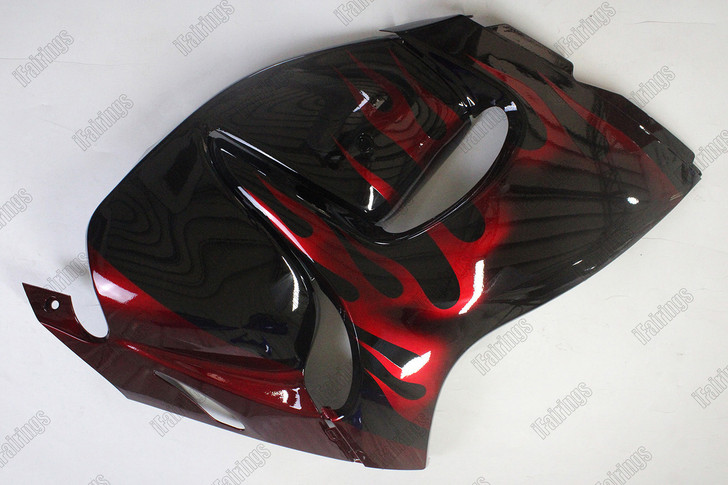 2008 to 2020 Suzuki Hayabusa GSX1300R red flame plastic kit