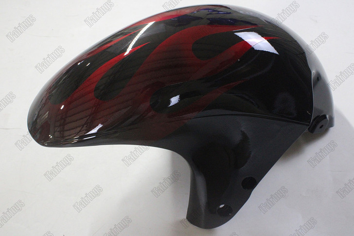 2008 to 2020 Suzuki Hayabusa GSX1300R red flame fender mudguard